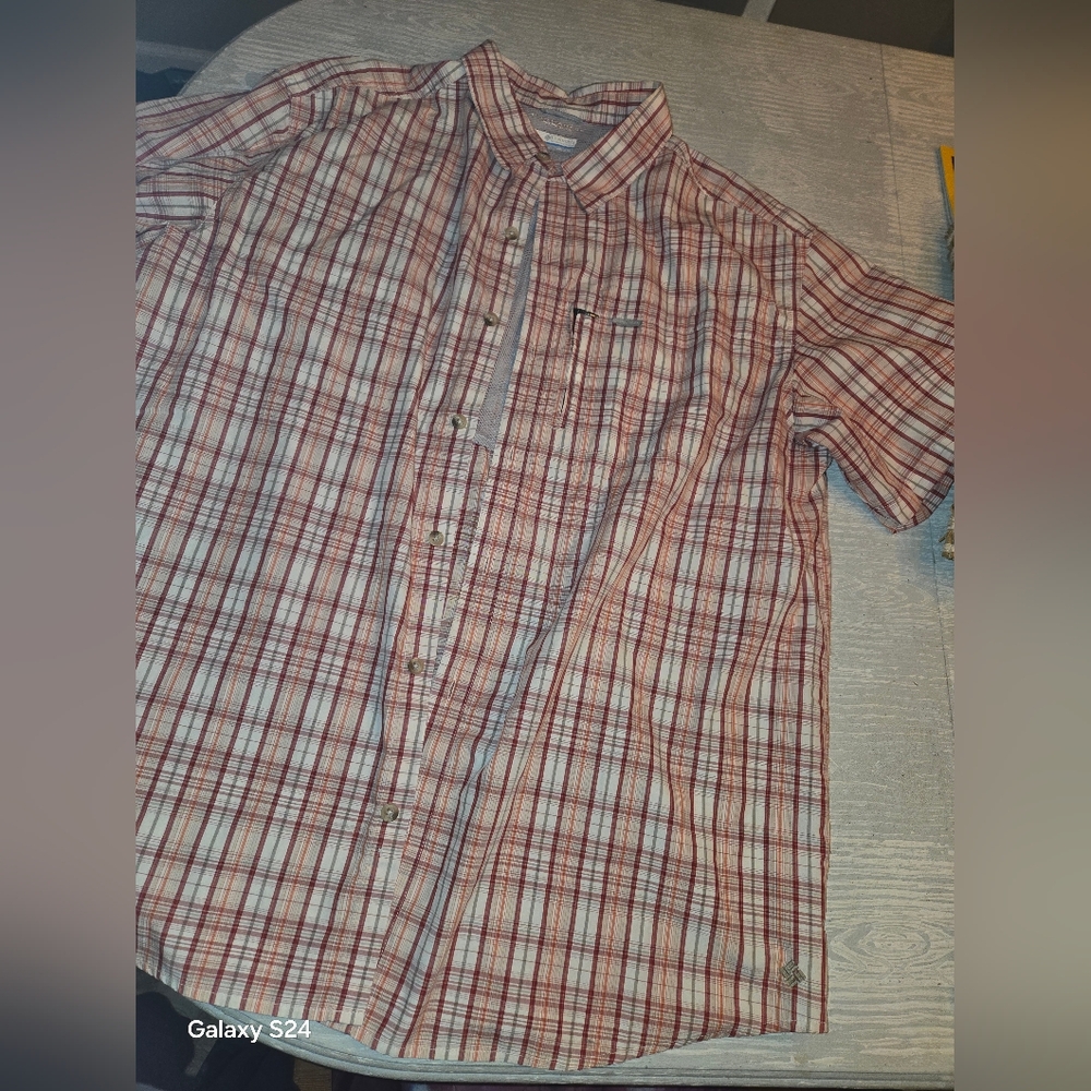 Men's Sz XXL Columbia Omni Shade Sun Protection Shirt